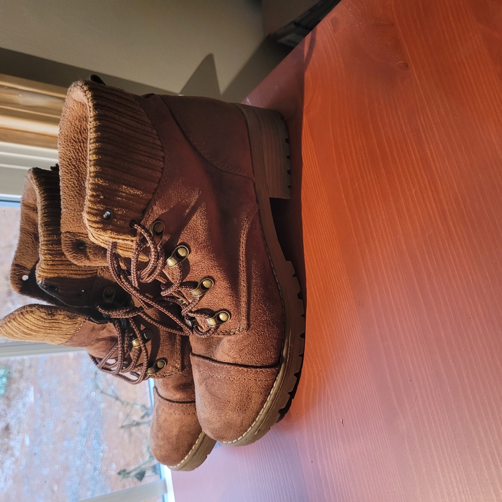 Brown Suede Ankle Boots
